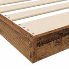 Bodenbettrahmen Altholz 75 x 190 cm Holzwerkstoff