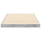 Bodenbettrahmen Beton Grau 90 x 190 cm Holzwerkstoff