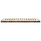 Bodenbettrahmen Geräucherte Eiche 90 x 190 cm Holzwerkstoff