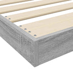 Bodenbettrahmen Graues Sonoma 90 x 190 cm Holzwerkstoff