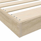 Bodenbettrahmen Sonoma 80 x 200 cm Holzwerkstoff