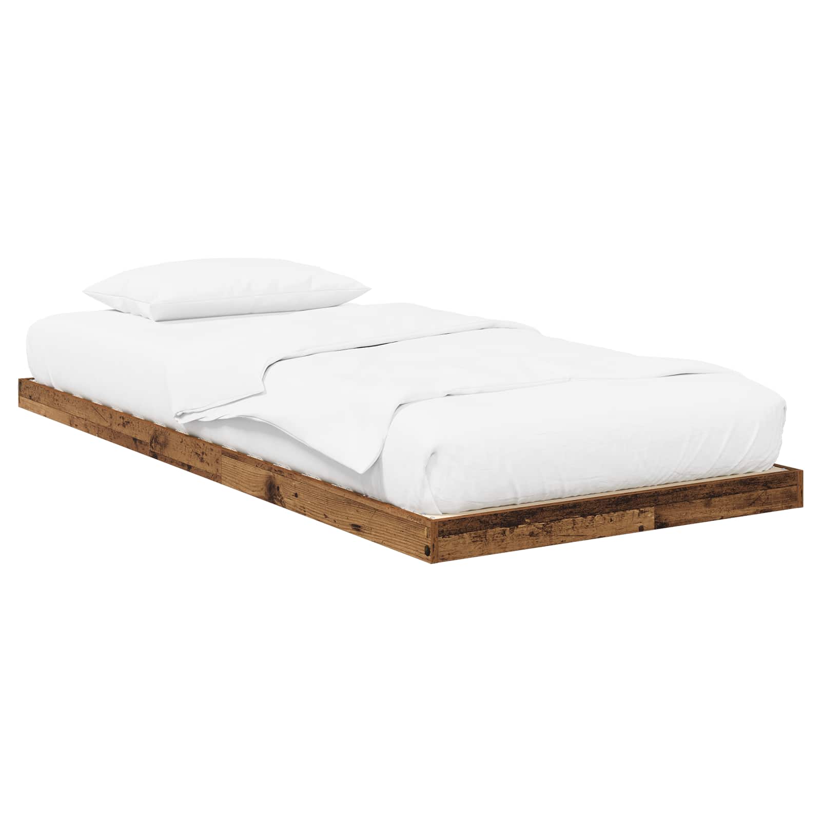 Bodenbettrahmen Altholz 80 x 200 cm Holzwerkstoff