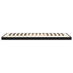 Bodenbettrahmen Schwarz Eichen-Optik 100 x 200 cm Holzwerkstoff
