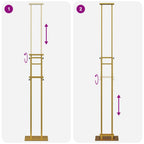 Messestände 2 pcs Gold 30 x 23,5 x 210 cm Stahl