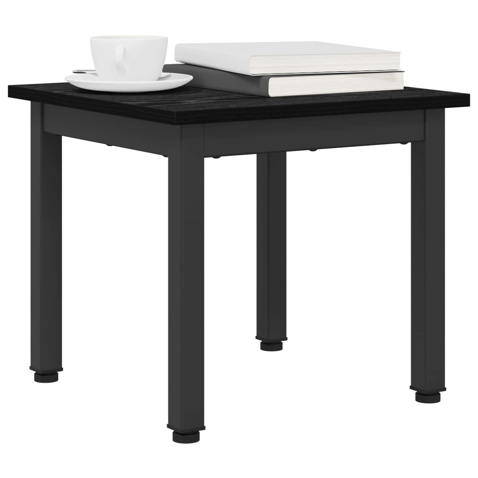 Couchtisch Schwarz Eichen-Optik 40 x 40 x 36 cm Holzwerkstoff