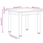 Couchtisch Schwarz Eichen-Optik 40 x 40 x 36 cm Holzwerkstoff
