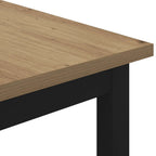 Couchtisch Kunsthandwerk Eiche 60 x 60 x 36 cm Holzwerkstoff