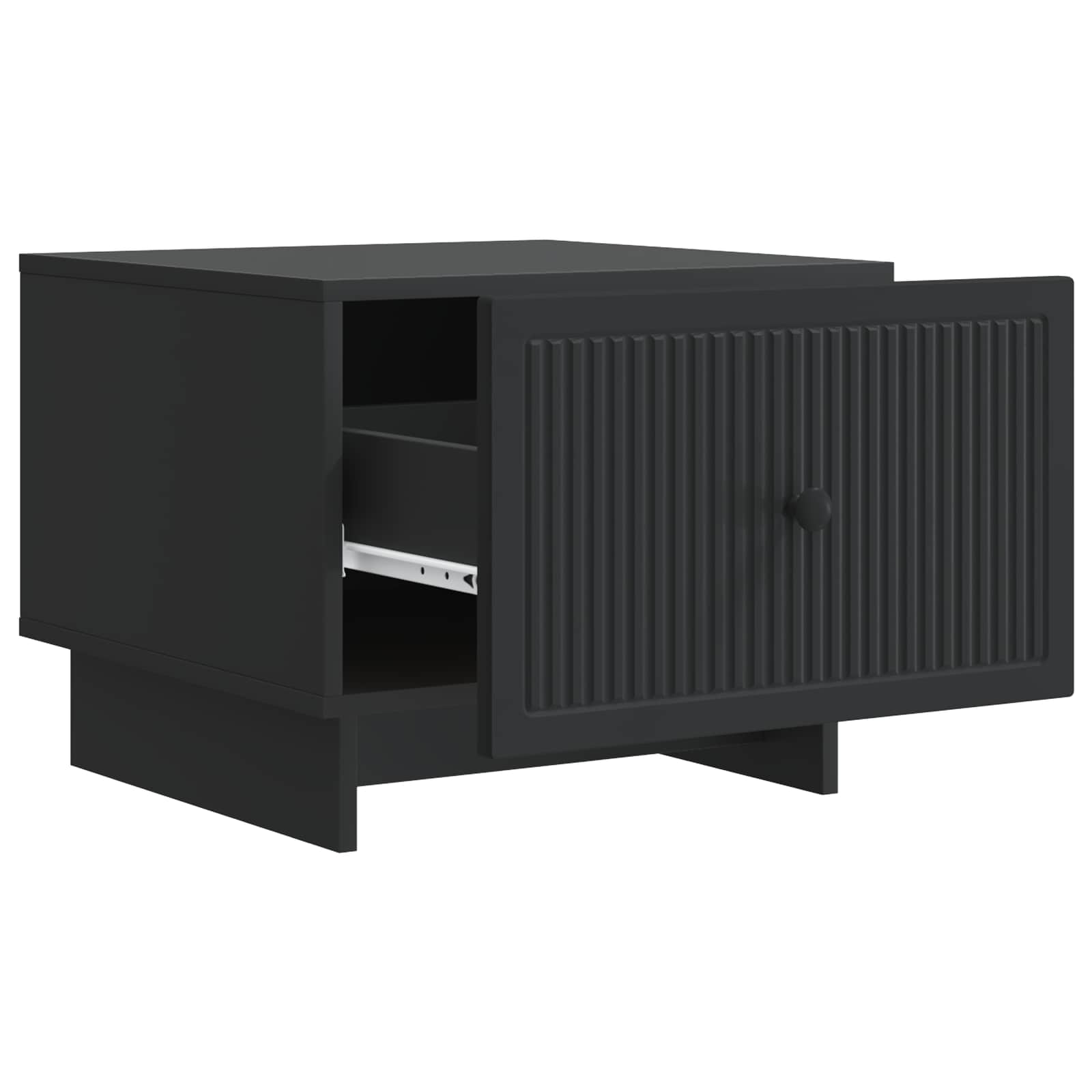 Couchtisch mit Schubladen Schwarz 49 x 50 x 40 cm Holzwerkstoff
