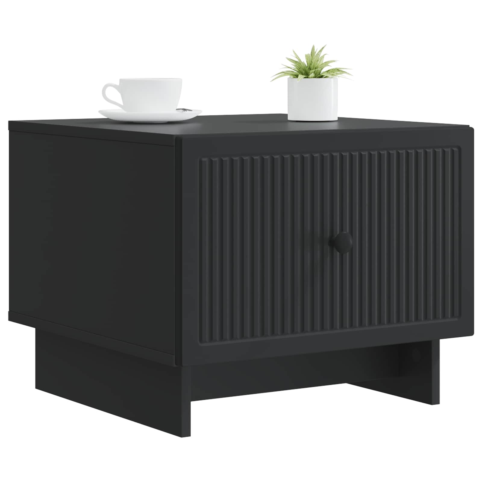 Couchtisch mit Schubladen Schwarz 49 x 50 x 40 cm Holzwerkstoff