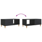 Couchtisch Schwarz 90 x 50 x 40 cm Holzwerkstoff
