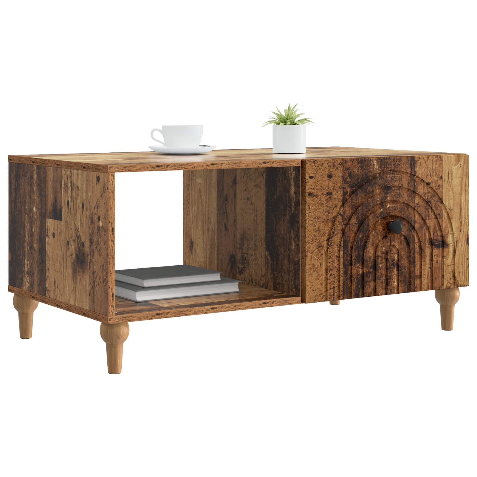 Couchtisch Altholz 90 x 50 x 40 cm Holzwerkstoff