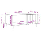 Couchtisch Grau Sonoma 90 x 50 x 40 cm Holzwerkstoff