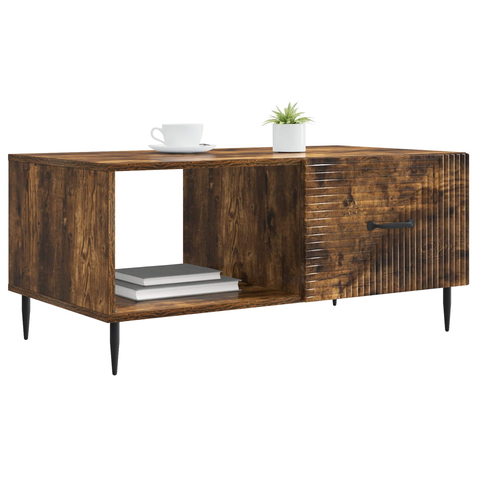 Couchtisch Geräucherte Eiche 90 x 50 x 40 cm Holzwerkstoff