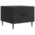 Couchtisch mit Schubladen Schwarz 49 x 50 x 40 cm Holzwerkstoff