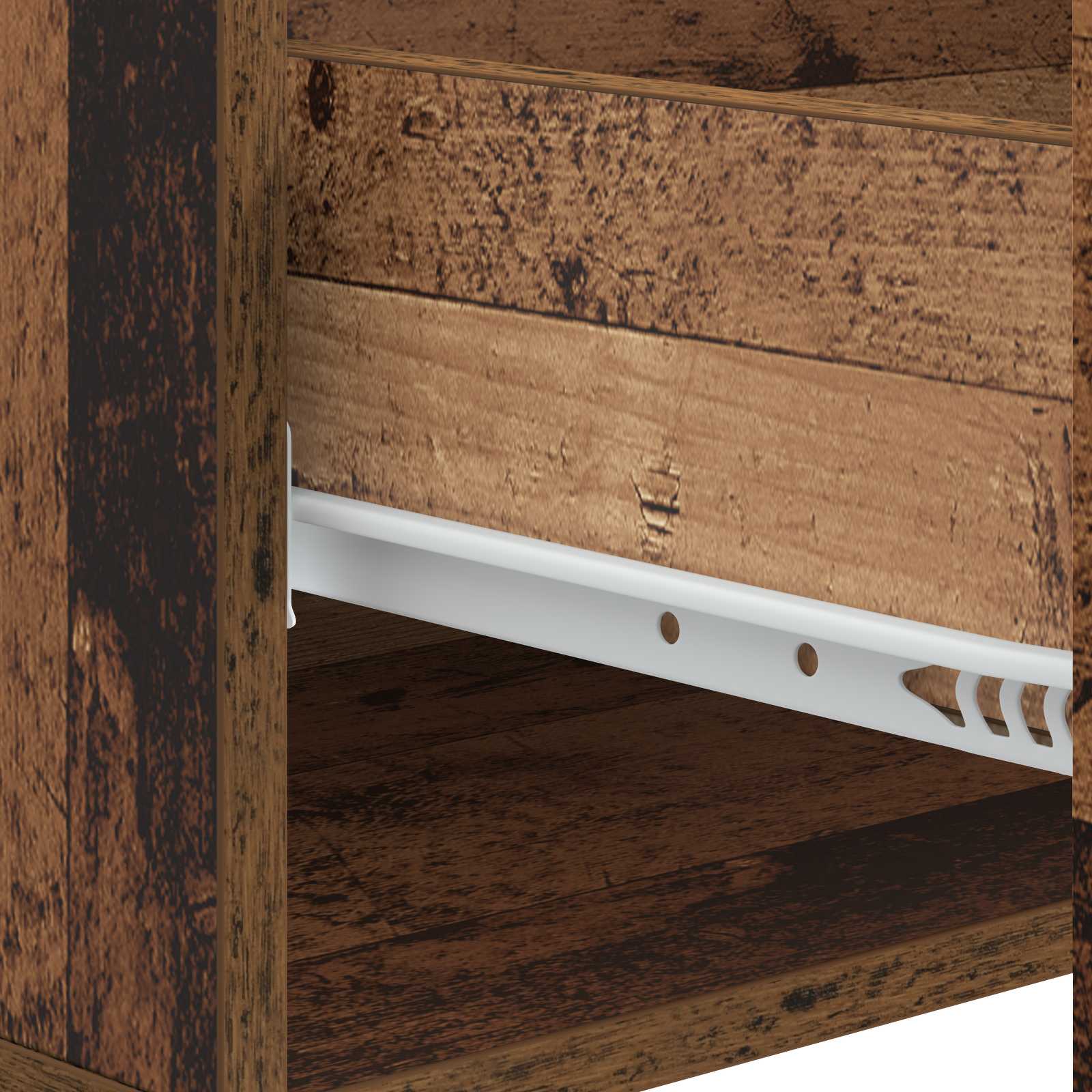 Couchtisch mit Schubladen Altholz 49 x 50 x 40 cm Holzwerkstoff