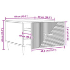 Couchtisch mit Schubladen Altholz 49 x 50 x 40 cm Holzwerkstoff