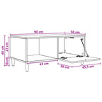 Couchtisch Sonoma-Eiche 90 x 50 x 40 cm Holzwerkstoff