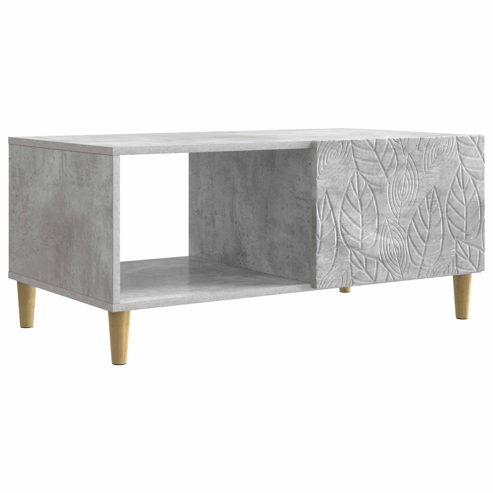 Couchtisch Betongrau 90 x 50 x 40 cm Holzwerkstoff