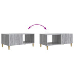 Couchtisch Grau Sonoma 90 x 50 x 40 cm Holzwerkstoff