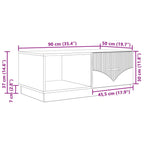 Couchtisch Sonoma-Eiche 90 x 50 x 37 cm Holzwerkstoff