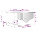 Couchtisch Sonoma-Eiche 49 x 50 x 37 cm Holzwerkstoff