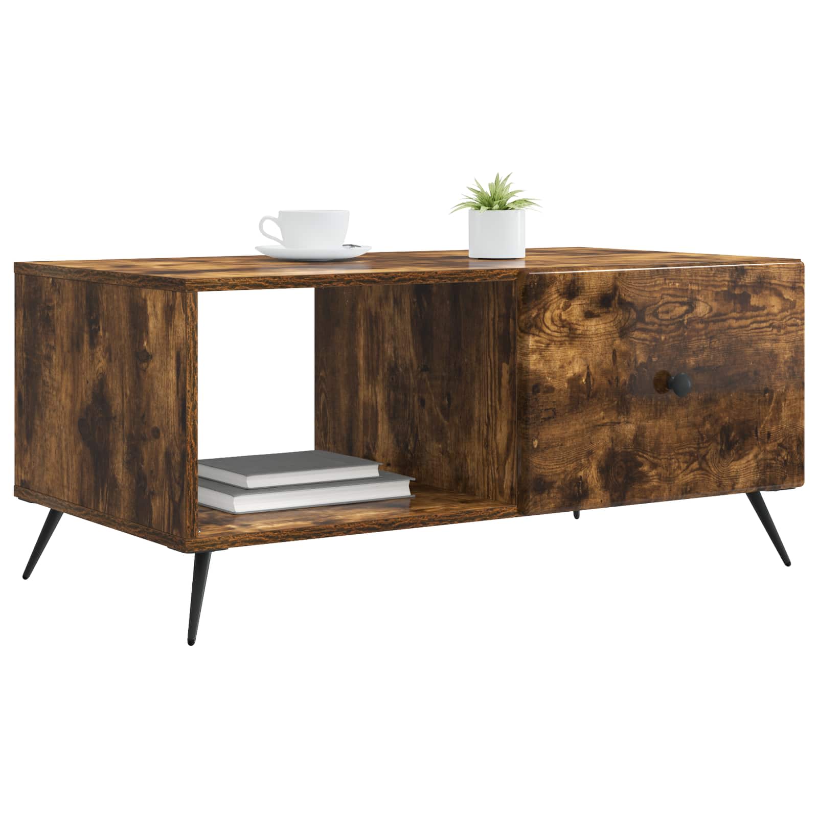 Couchtisch Geräucherte Eiche 90 x 50 x 40 cm Holzwerkstoff