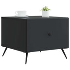 Couchtisch mit Schubladen Schwarz 49 x 50 x 40 cm Holzwerkstoff