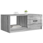 Couchtisch Graues Sonoma 90 x 50 x 37 cm Holzwerkstoff