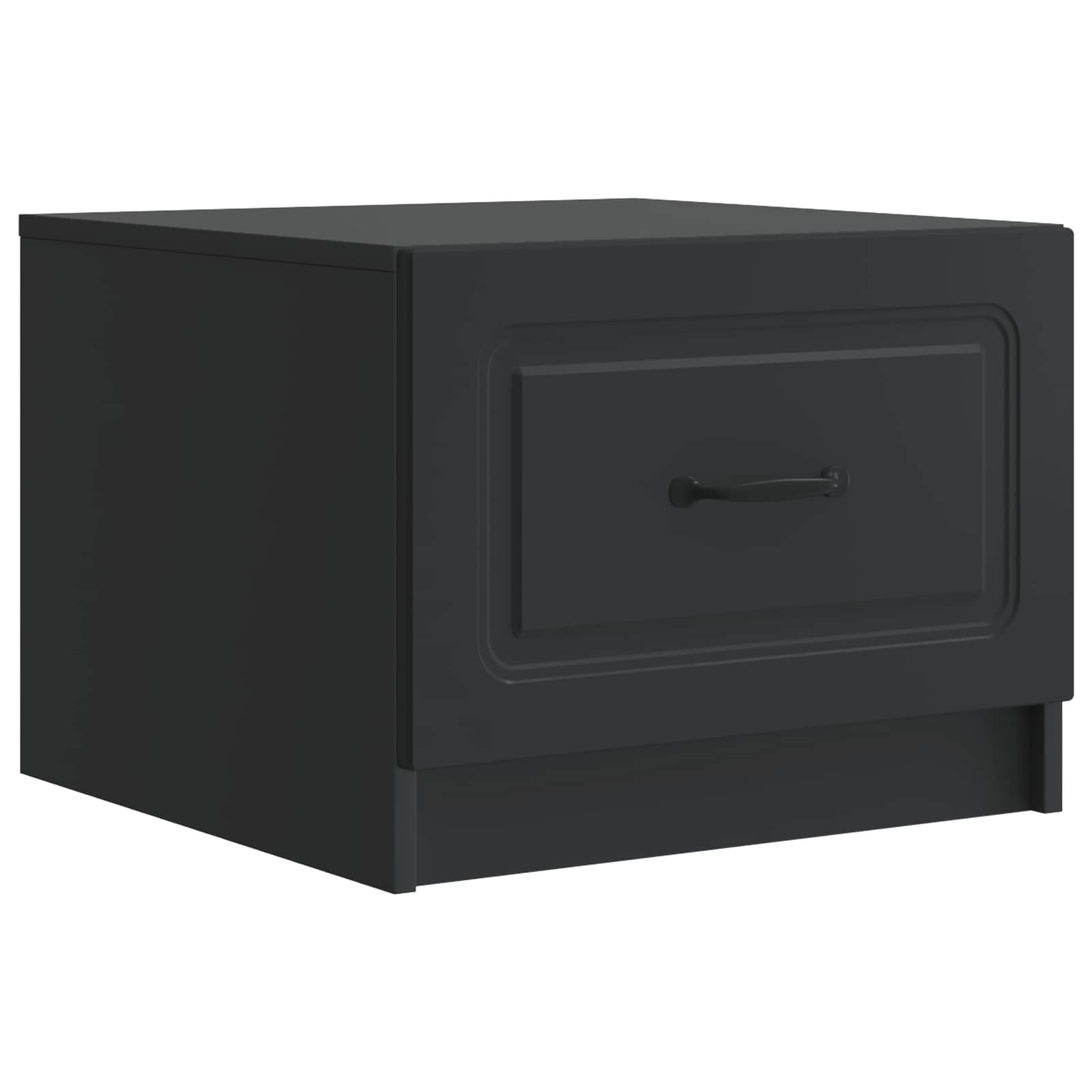 Couchtisch mit Schubladen Schwarz 49 x 50 x 37 cm Holzwerkstoff
