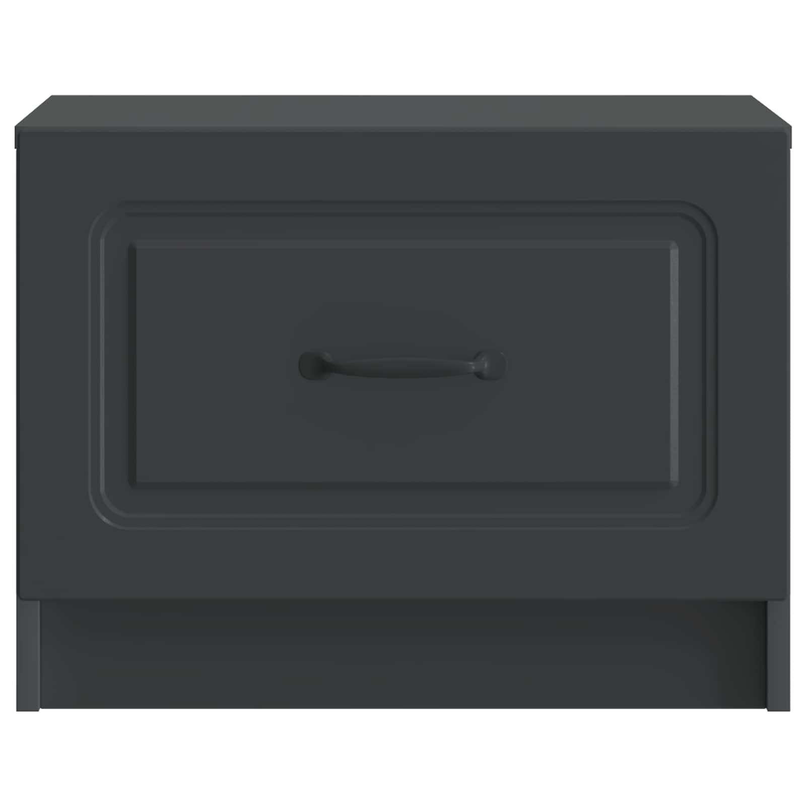 Couchtisch mit Schubladen Schwarz 49 x 50 x 37 cm Holzwerkstoff