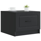 Couchtisch mit Schubladen Schwarz 49 x 50 x 37 cm Holzwerkstoff