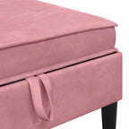 Wohnzimmergarnitur mit Kissen mit Speicher 5 pcs Rosa Samt