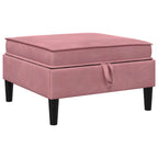 Wohnzimmergarnitur mit Kissen mit Speicher 6 pcs Rosa Samt