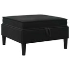 Wohnzimmergarnitur mit Kissen mit Speicher 5 pcs Schwarz Samt