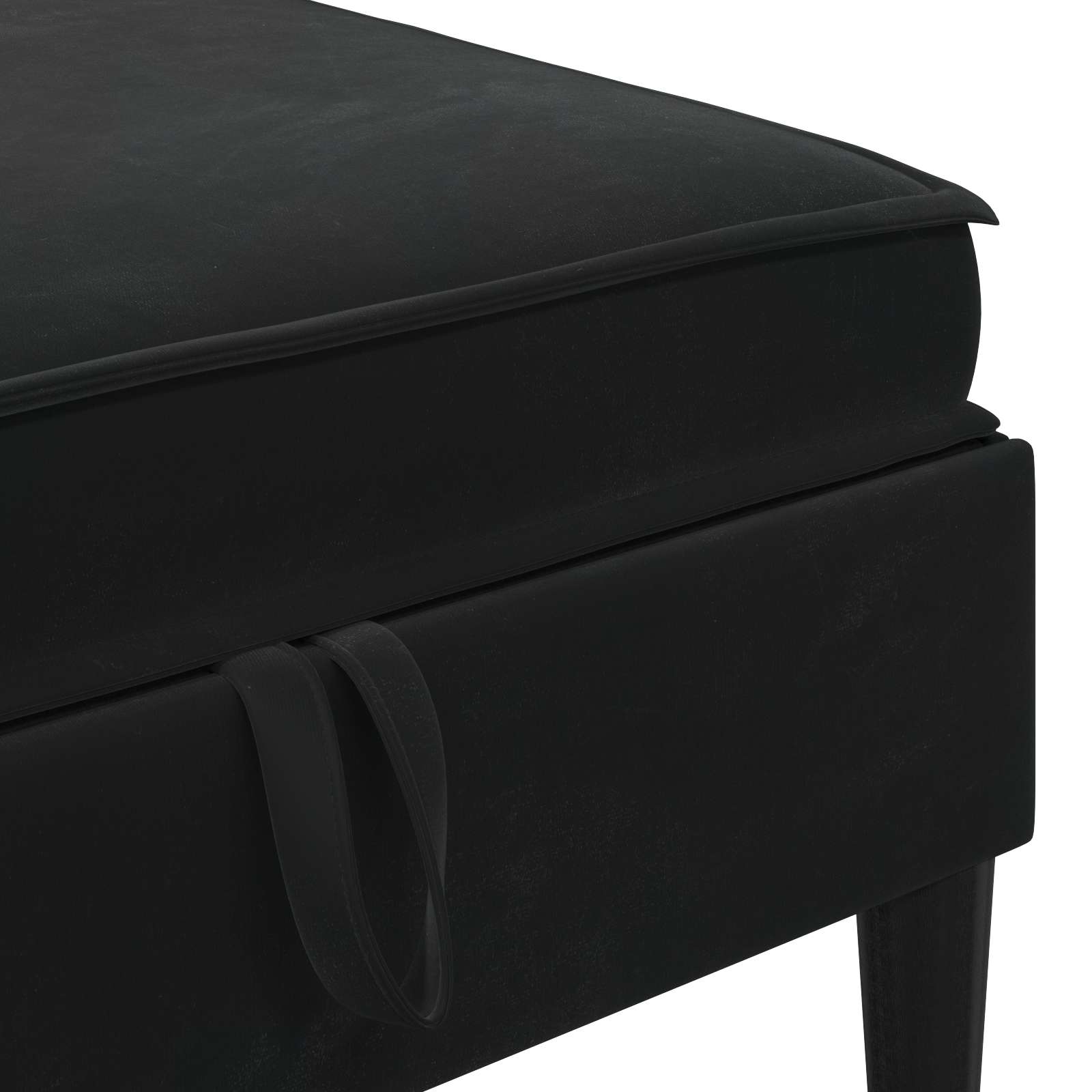 Wohnzimmergarnitur mit Kissen mit Speicher 6 pcs Schwarz Samt