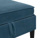Wohnzimmergarnitur mit Kissen mit Speicher 6 pcs Blau Samt
