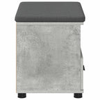 Flurbank mit Kissen mit Schubladen Betongrau 60 x 38 x 46 cm
