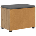 Flurbank mit Kissen mit Regal Artisan-Eiche 60 x 38 x 46 cm