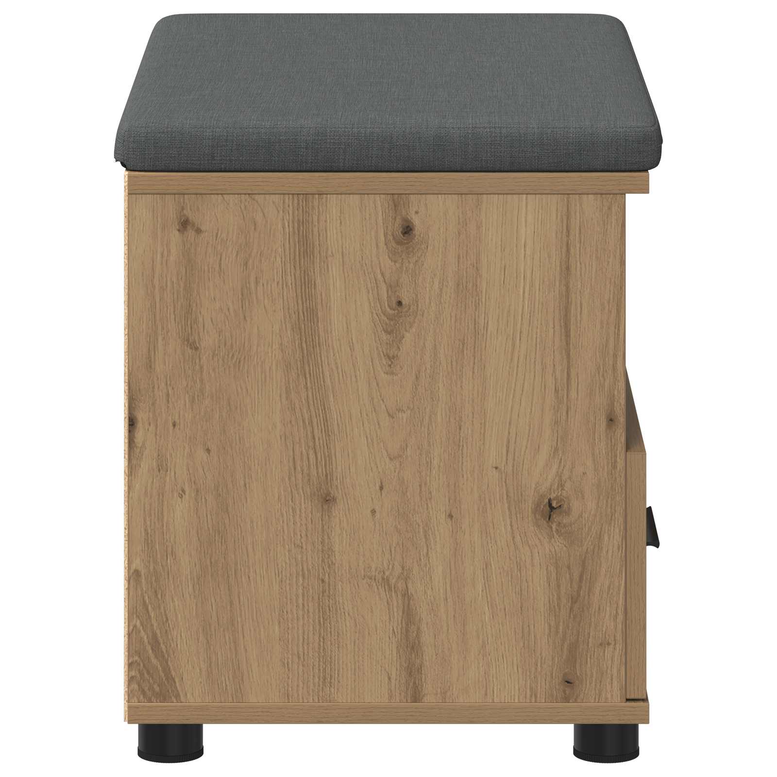 Flurbank mit Kissen mit Regal Artisan-Eiche 60 x 38 x 46 cm