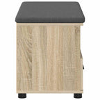 Flurbank mit Kissen mit Schubladen Sonoma-Eiche 80 x 38 x 46 cm