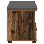 Flurbank mit Kissen mit Schubladen Altholz 80 x 38 x 46 cm