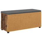 Flurbank mit Kissen mit Schubladen Altholz 100 x 38 x 46 cm