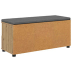 Flurbank mit Kissen mit Regal Artisan-Eiche 100 x 38 x 46 cm