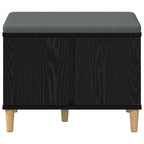 Flurbank mit Kissen mit Speicher Schwarze Eiche 60 x 38 x 46 cm