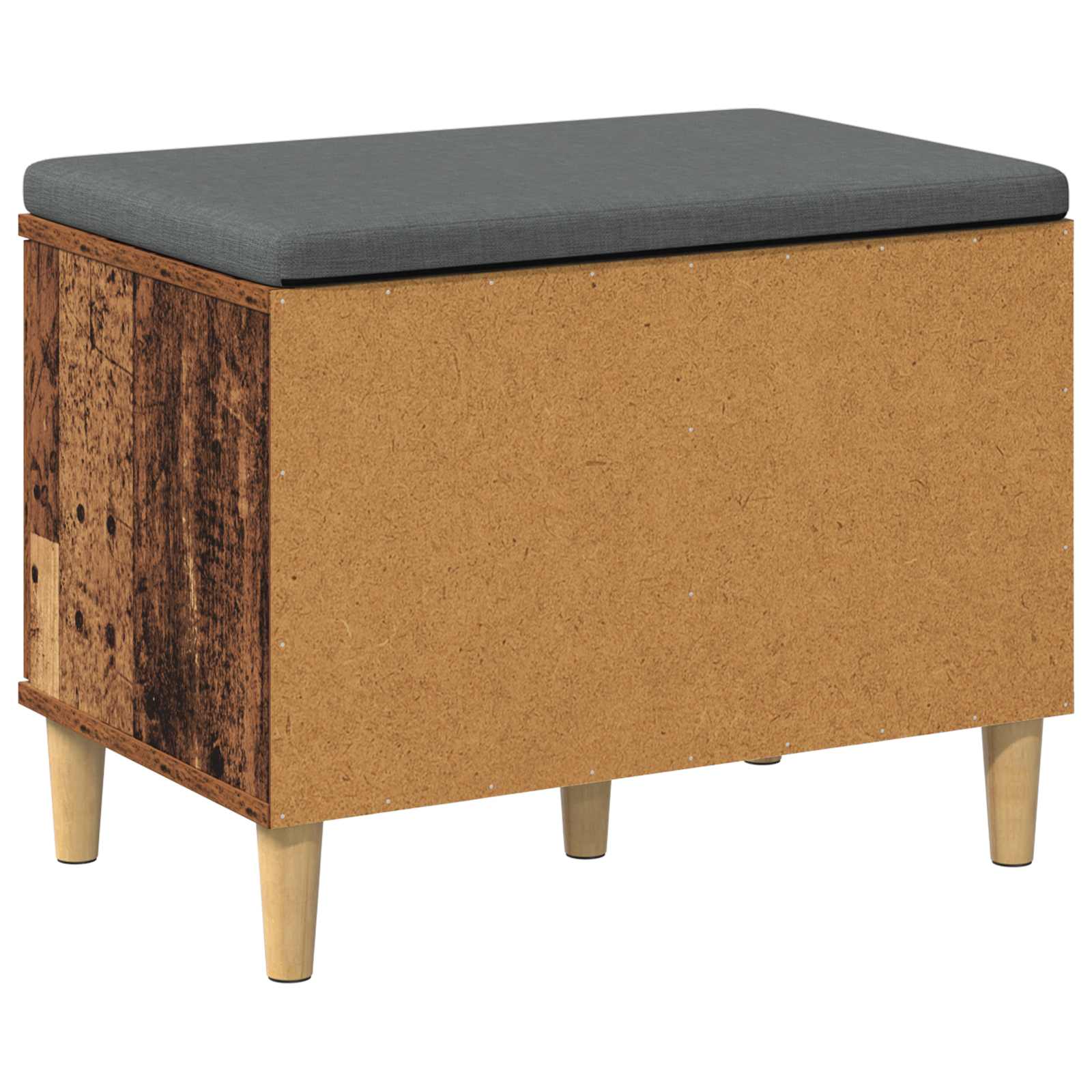 Flurbank mit Kissen mit Speicher Altholz 60 x 38 x 46 cm