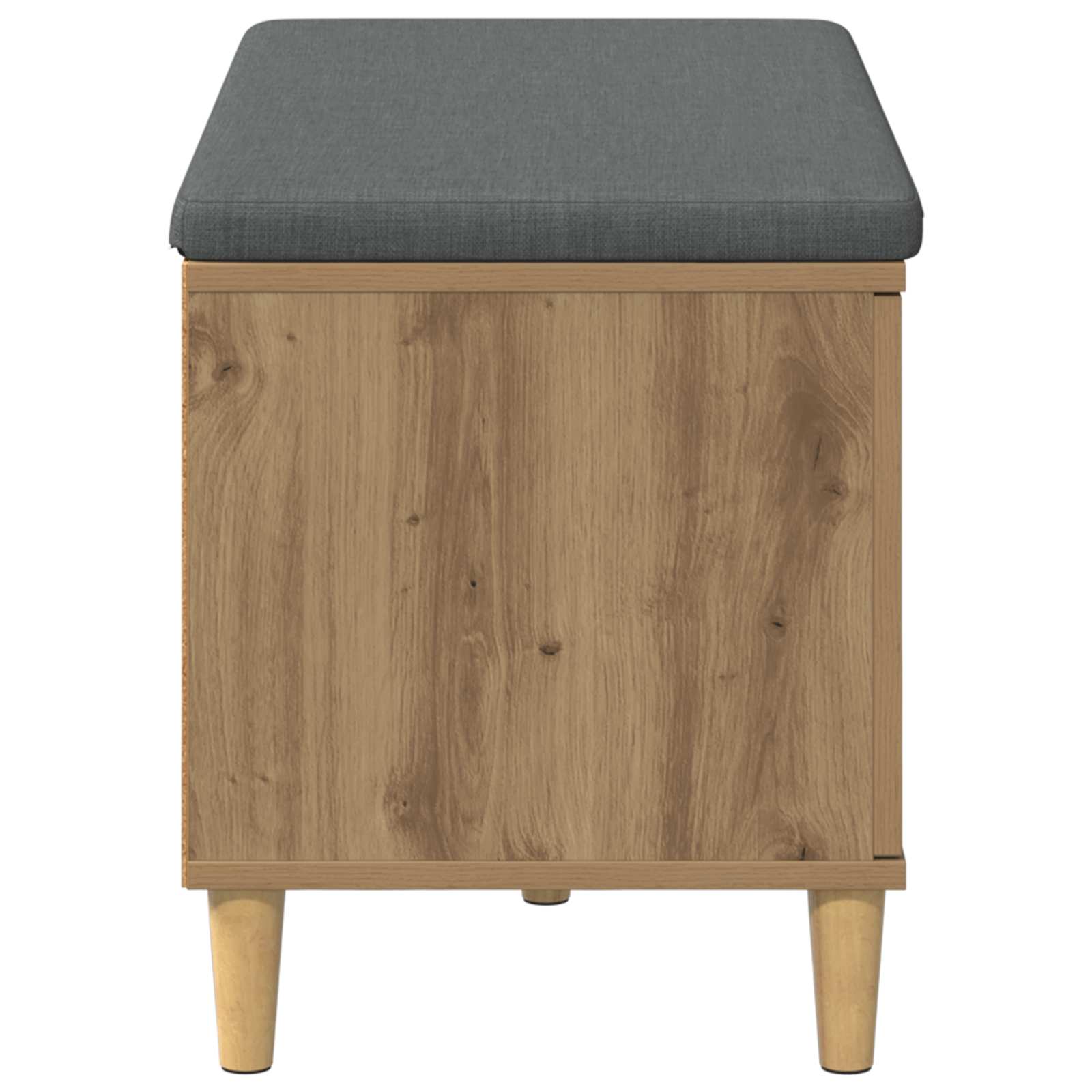 Flurbank mit Kissen mit Speicher Artisan-Eiche 80 x 38 x 46 cm