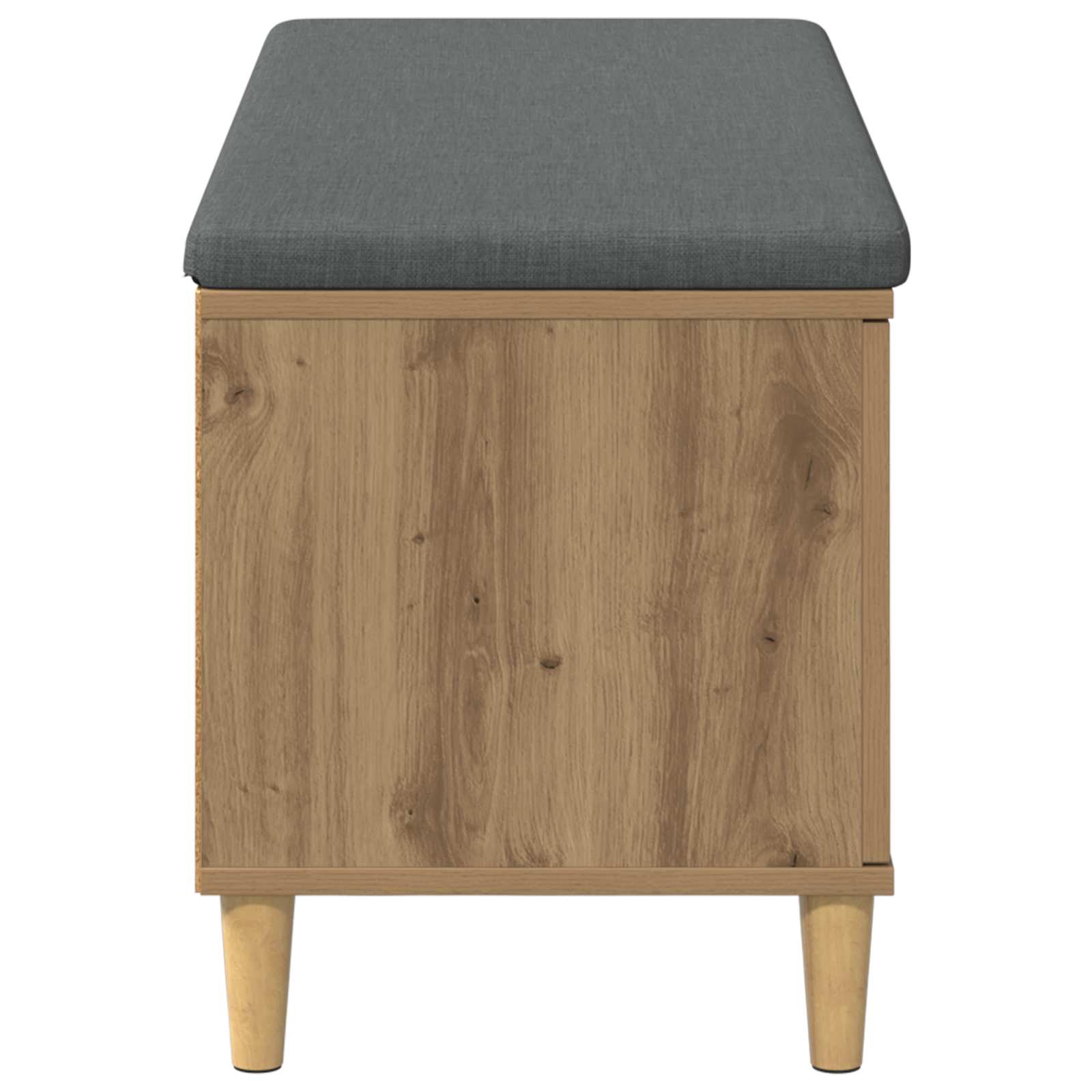 Flurbank mit Kissen mit Speicher Artisan-Eiche 100 x 38 x 46 cm