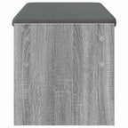 Flurbank mit Kissen Graues Sonoma 103 x 38 x 40 cm