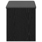 Flurbank mit Kissen mit Regal Schwarze Eiche 63 x 38 x 45 cm