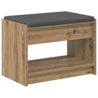 Flurbank mit Kissen mit Regal Artisan-Eiche 63 x 38 x 45 cm